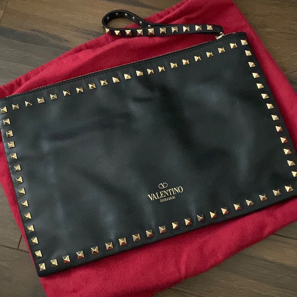 Valentino studded clutch